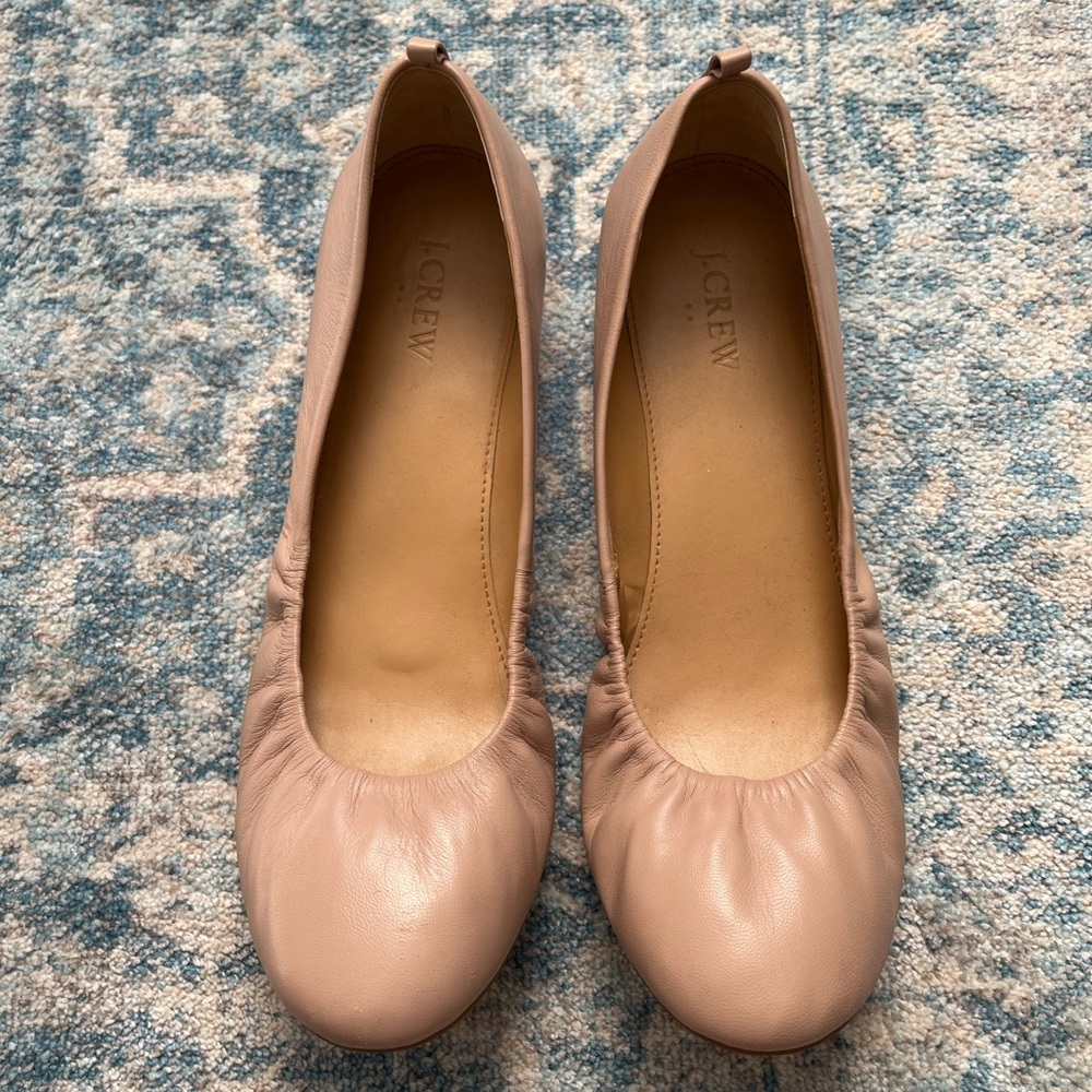 JCrew Nude Pink Flats